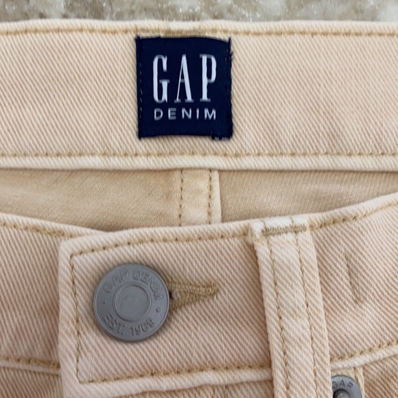 GAP Mid-Rise True Skinny Yellow Jeans Sz 24 - Picture 5 of 8